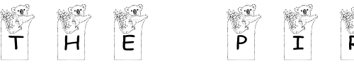 Font : pf_koala-in-tree Custom Text : The Pirate Way Test your own text here Click to download or to view this font on a tshirt that can be custom printed in Bali