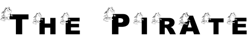 Font : pf_monster-1 Custom Text : The Pirate Way Test your own text here Click to download or to view this font on a tshirt that can be custom printed in Bali