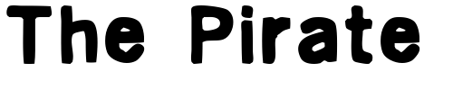 Font : prima-grosa Custom Text : The Pirate Way Test your own text here Click to download or to view this font on a tshirt that can be custom printed in Bali