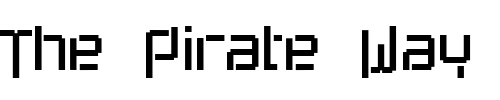Font : progenisis Custom Text : The Pirate Way Test your own text here Click to download or to view this font on a tshirt that can be custom printed in Bali
