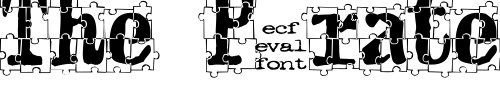 Font : puzzleface-eval Custom Text : The Pirate Way Test your own text here Click to download or to view this font on a tshirt that can be custom printed in Bali