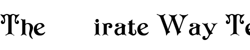 Font : redraw3 Custom Text : The Pirate Way Test your own text here Click to download or to view this font on a tshirt that can be custom printed in Bali