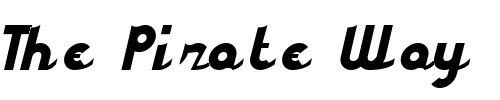 Font : styroscript-connected Custom Text : The Pirate Way Test your own text here Click to download or to view this font on a tshirt that can be custom printed in Bali