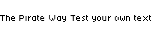 Font : techkr Custom Text : The Pirate Way Test your own text here Click to download or to view this font on a tshirt that can be custom printed in Bali