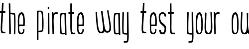 Font : the-bends Custom Text : The Pirate Way Test your own text here Click to download or to view this font on a tshirt that can be custom printed in Bali
